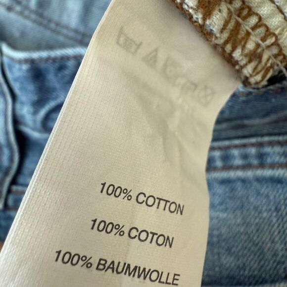 J. Crew Denim Rolled Hem Cuffed Blue Jean Shorts Size 31 Mid Rise - Picture 4 of 6